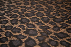 The Best French Leavers Allover Black Leopard Geometric Lace