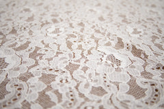 The Best French Leavers Allover Off-White Stretch Floral Lace