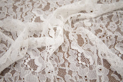 The Best French Leavers Allover Off-White Stretch Floral Lace