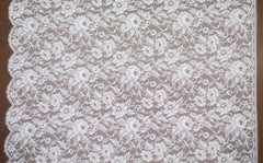 The Best French Leavers Allover Non-Optic White Floral Lace