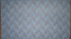 The Best French Leavers Allover Dusty Light Blue Stretch Floral Lace