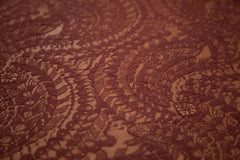 The Best French Leavers Allover Burgundy Stretch Geometric Lace